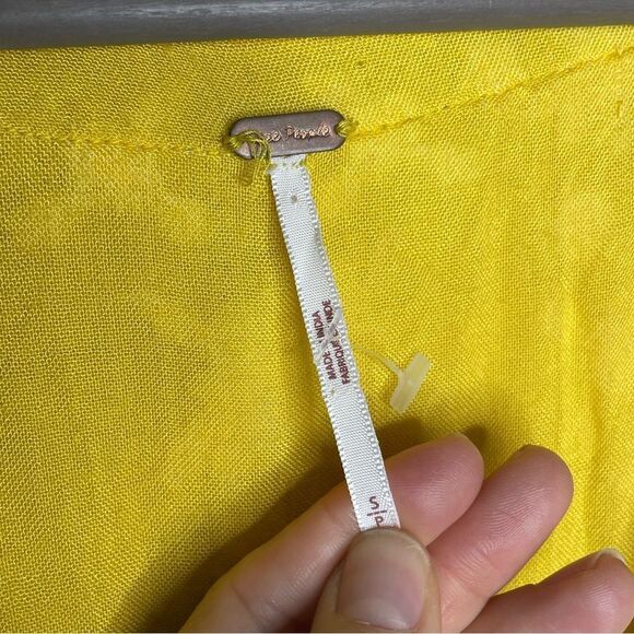 Free People Love To Love You Dress in Yellow Size Small - Picture 12 of 16